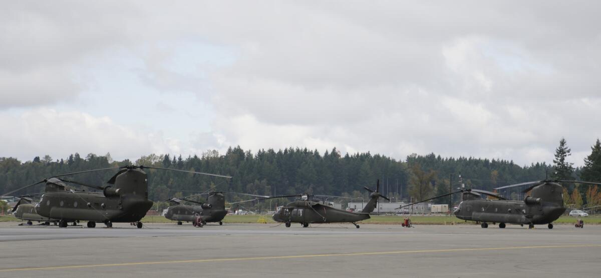 Army Sgt. 1st Class Michael Barbera, charged with two counts of murder in the killing of two Iraqi civilians, is scheduled to be transferred to Joint Base Lewis-McChord for a hearing to determine whether he will face a court-martial. The base in Tacoma, Wash., shown here, was the site of a court-martial for Army Staff. Sgt. Robert Bales, who pleaded guilty to killing 16 Afghan civilians.