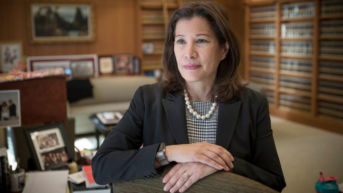 California Supreme Court Chief Justice Tani Cantil-Sakauye wrote Monday's decision giving judges wide latitude in refusing to reduce sentences for "three-strike" prisoners.