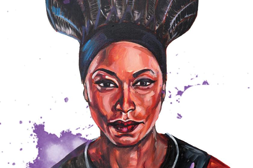 Illustration of Angela Basset for The Envelope's WHO'S COUNTING feature.