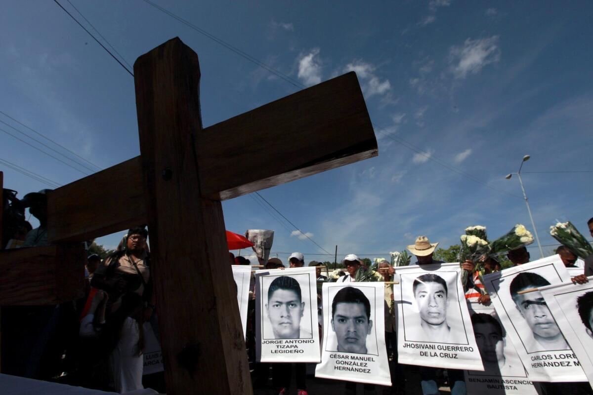 RELATIVES OF 43 students missing in Mexico since September and believed slain attend a Mass for them in Iguala.