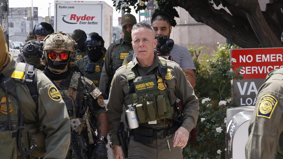 Border Patrol agents stage show of force at Newsom event - Los Angeles Times Border Patrol agents stage show of force at Newsom event - Los Angeles Times
