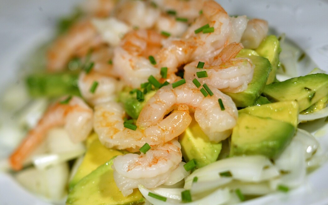 Sweet Onion Avocado And Shrimp Salad Recipe Los Angeles Times