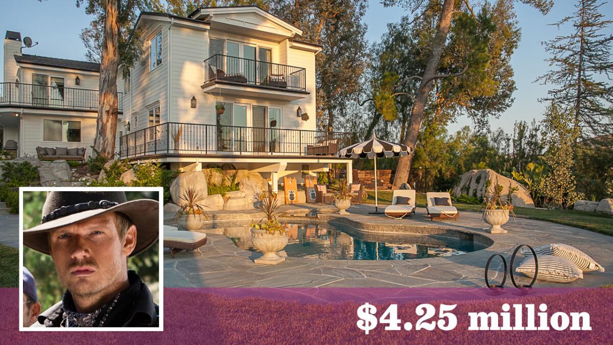 Singer-actor Nick Carter and his wife, Lauren Kitt Carter, have put their home in Hidden Hills on the market for $4.25 million.