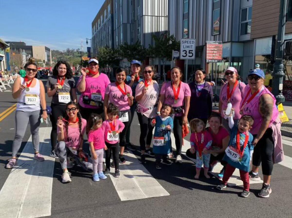 The Running Mamis running group recently participated in L.A. Chinatown's Firecracker Run.