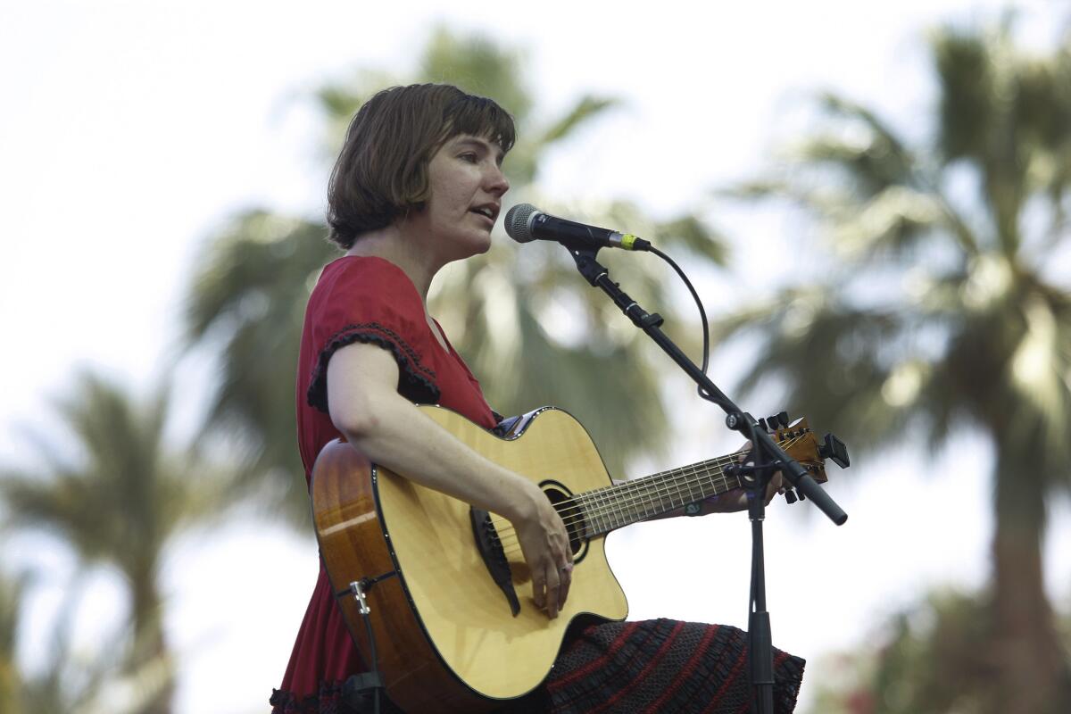 Becky Stark performs on the final day of the Stagecoach Country Music Festival at the Empire Polo Club in Indio.