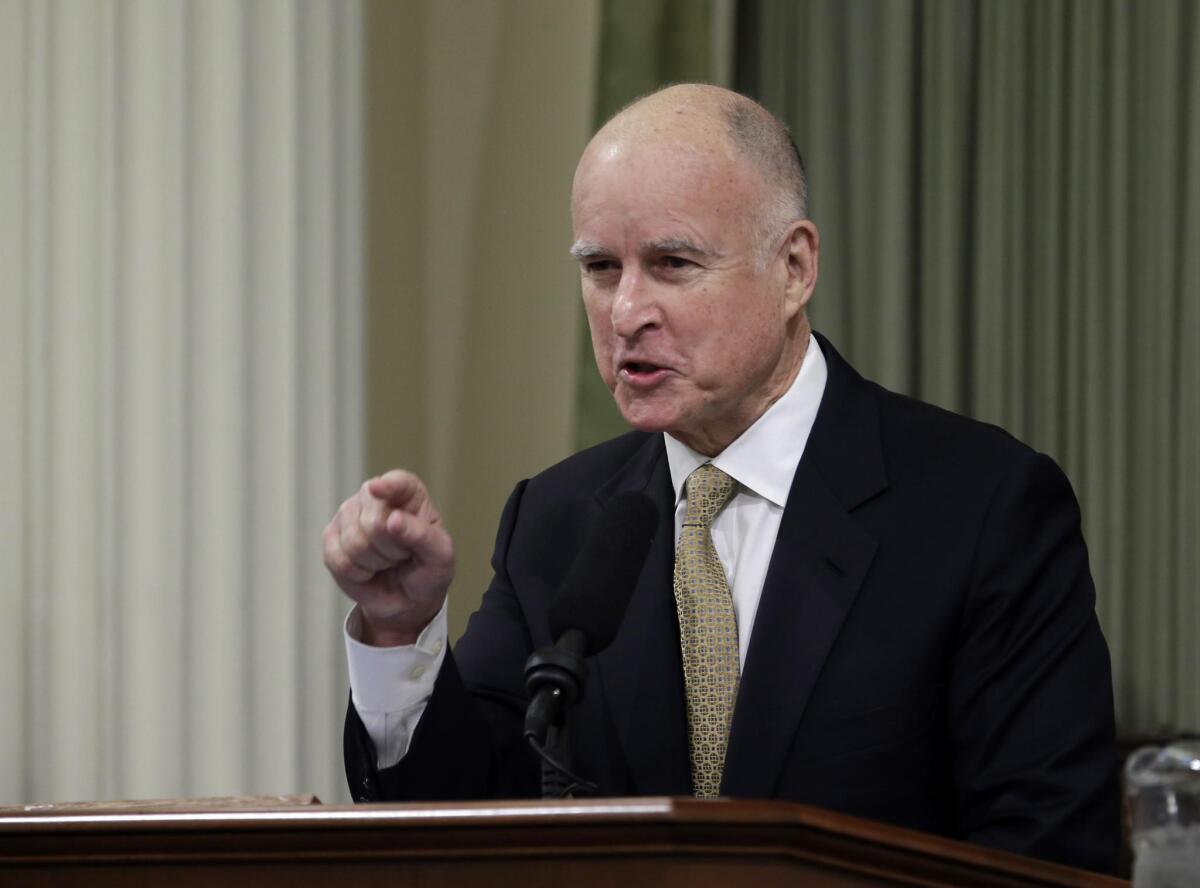 Gov. Jerry Brown's State of the State and the beginnning of the ...