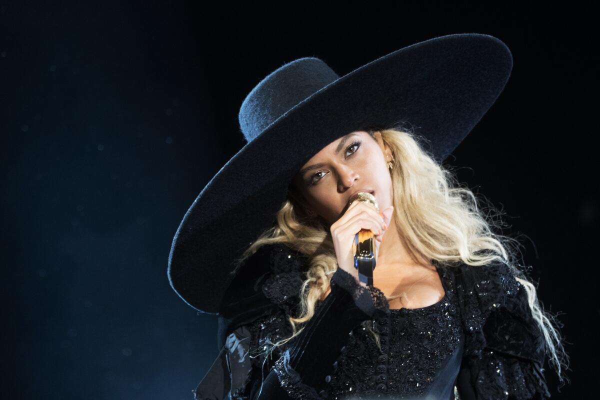 Beyoncé, shown during her Formation World Tour, will reportedly perform at the Country Music Awards tonight in Nashville.
