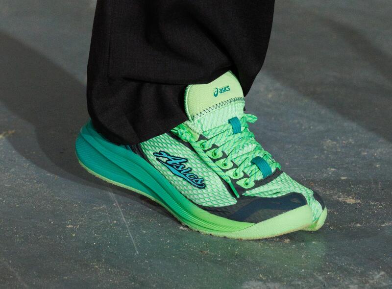 Kiko Kostadinov SS26 ASICS Of course Sneaker's detail