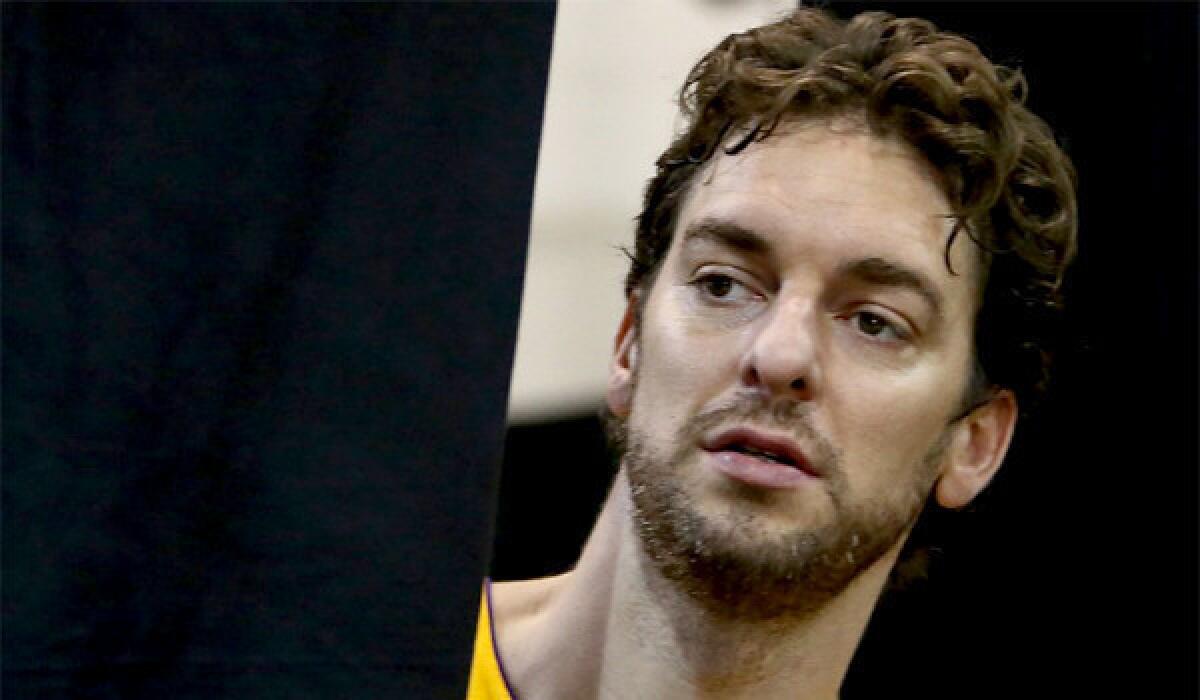Lakers big man Pau Gasol enters the final season of his contract after posting career-low numbers in points (13.7) and games played (49) while dealing with injury last season.