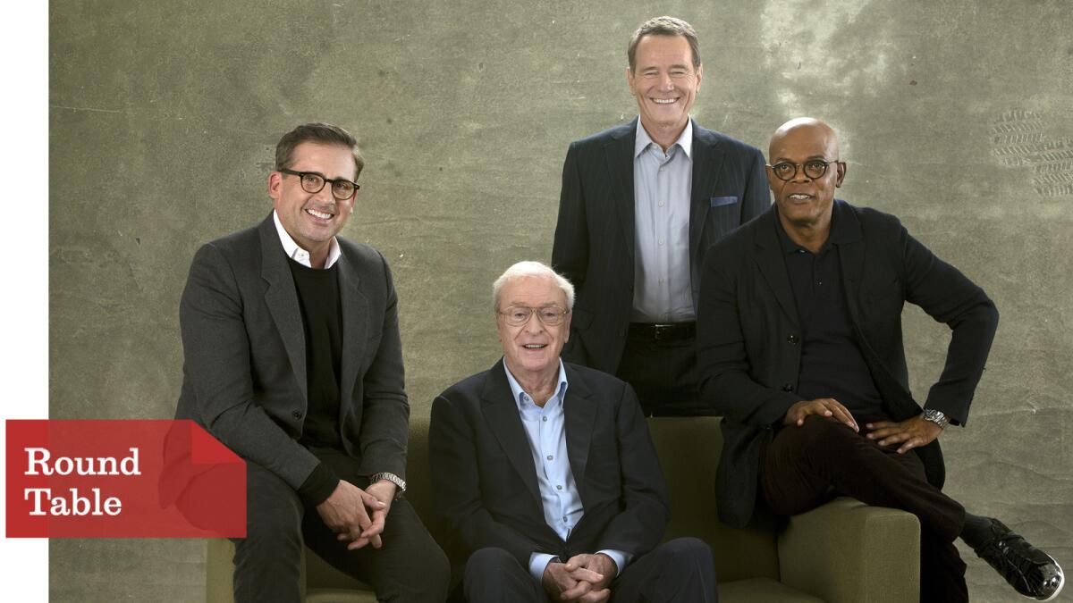 The Envelope gathers some of the leading Oscar contenders for Lead Actor, to chat about their roles and the industry: we speak with Steve Carrell, Bryan Cranston, Machael Caine and Samuel L. Jackson.