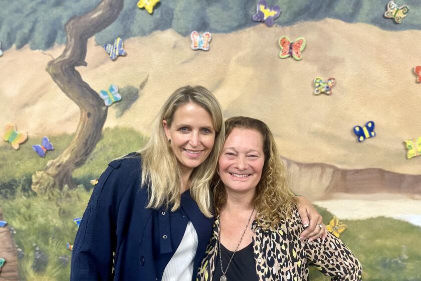 Incoming Butterfly Project Executive Director Keren-Dee Hamui with outgoing Cheryl Rattner Price.