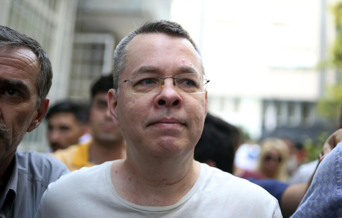Andrew Craig Brunson, an evangelical pastor from Black Mountain, N.C., outside his house in Izmir, Turkey, on July 25.