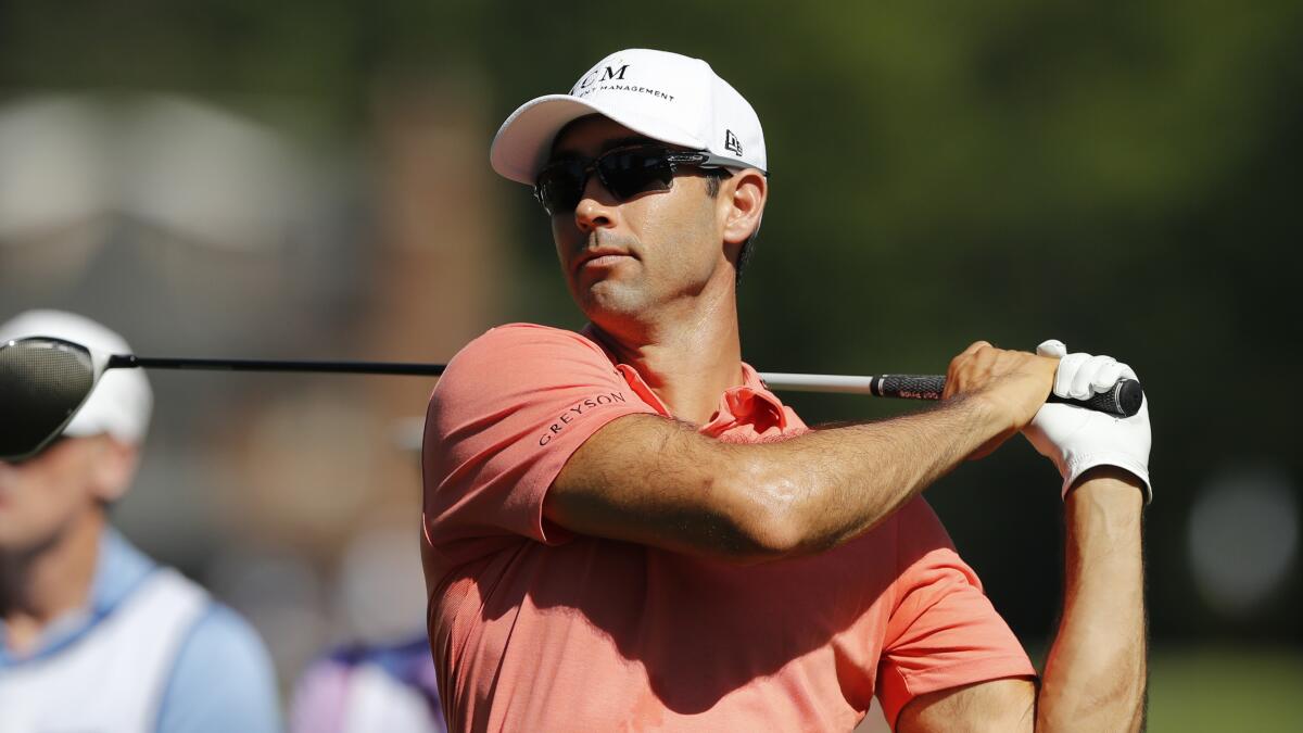 Cameron Tringale competes at the Rocket Mortgage Classic in July.