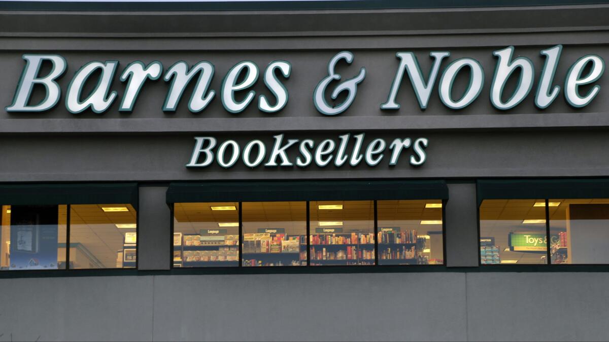 Barnes & Noble has announced the sudden departure of its chief executive.