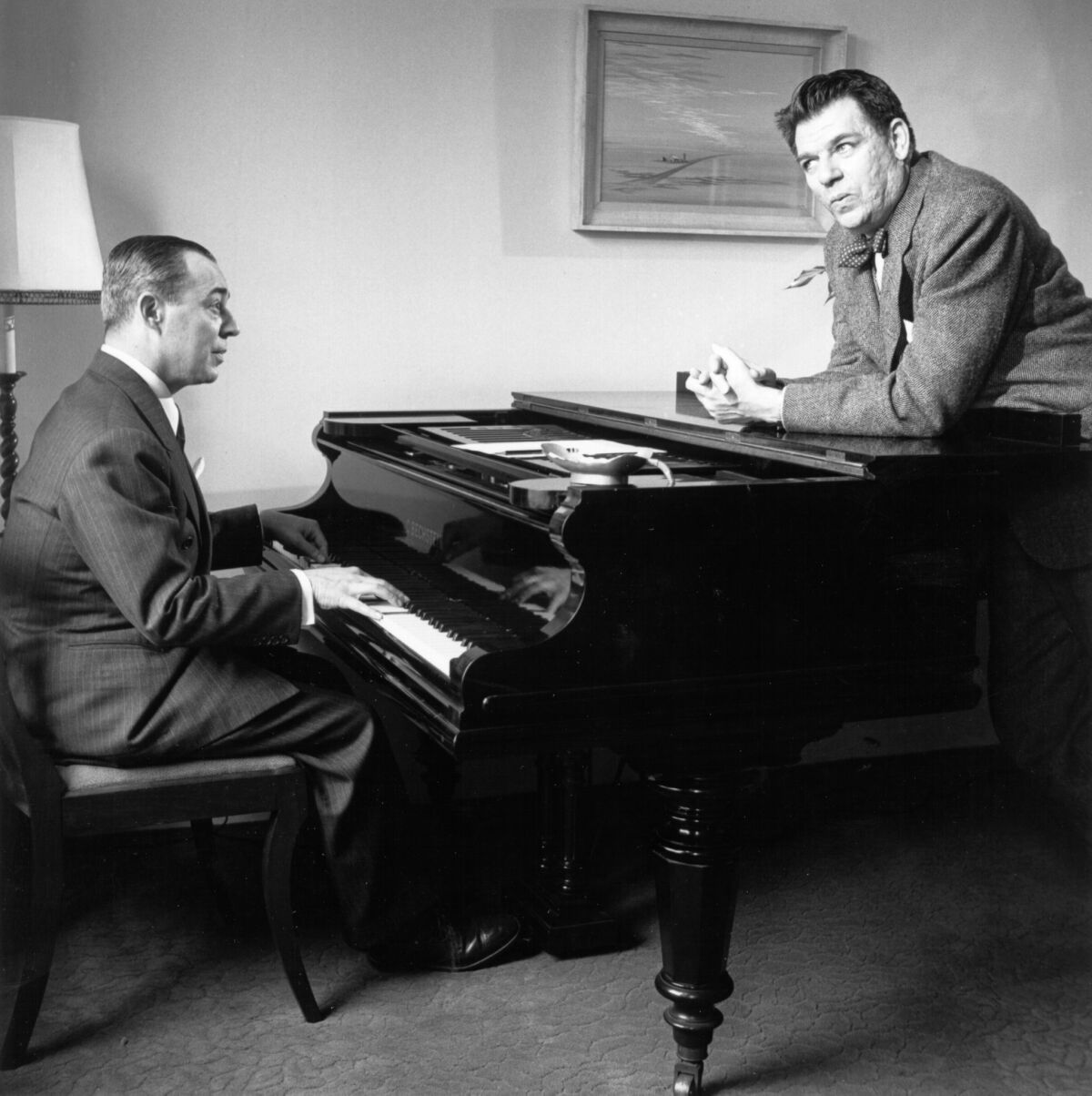 Richard Rodgers, left, and Oscar Hammerstein in 1943.