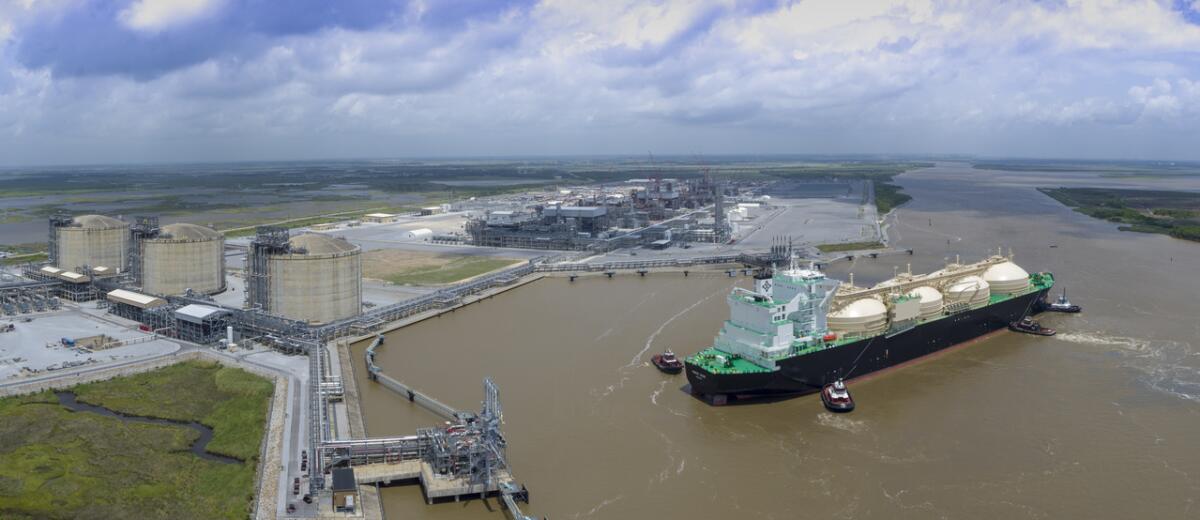 The $10 billion Cameron LNG facility in Hackberry, Louisiana.  