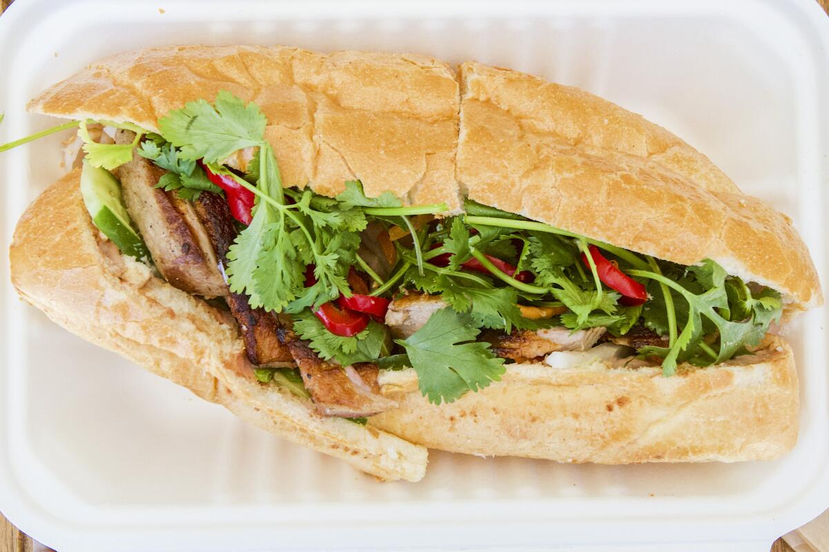 A sandwich from Banh Oui