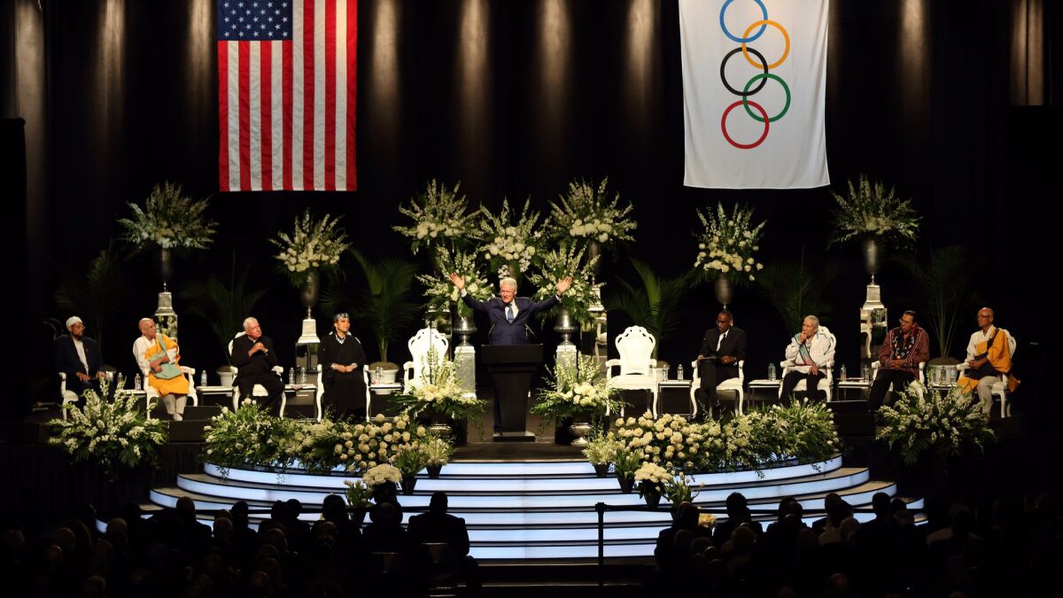 Former President Bill Clinton called Ali, "a universal soldier for our common humanity."