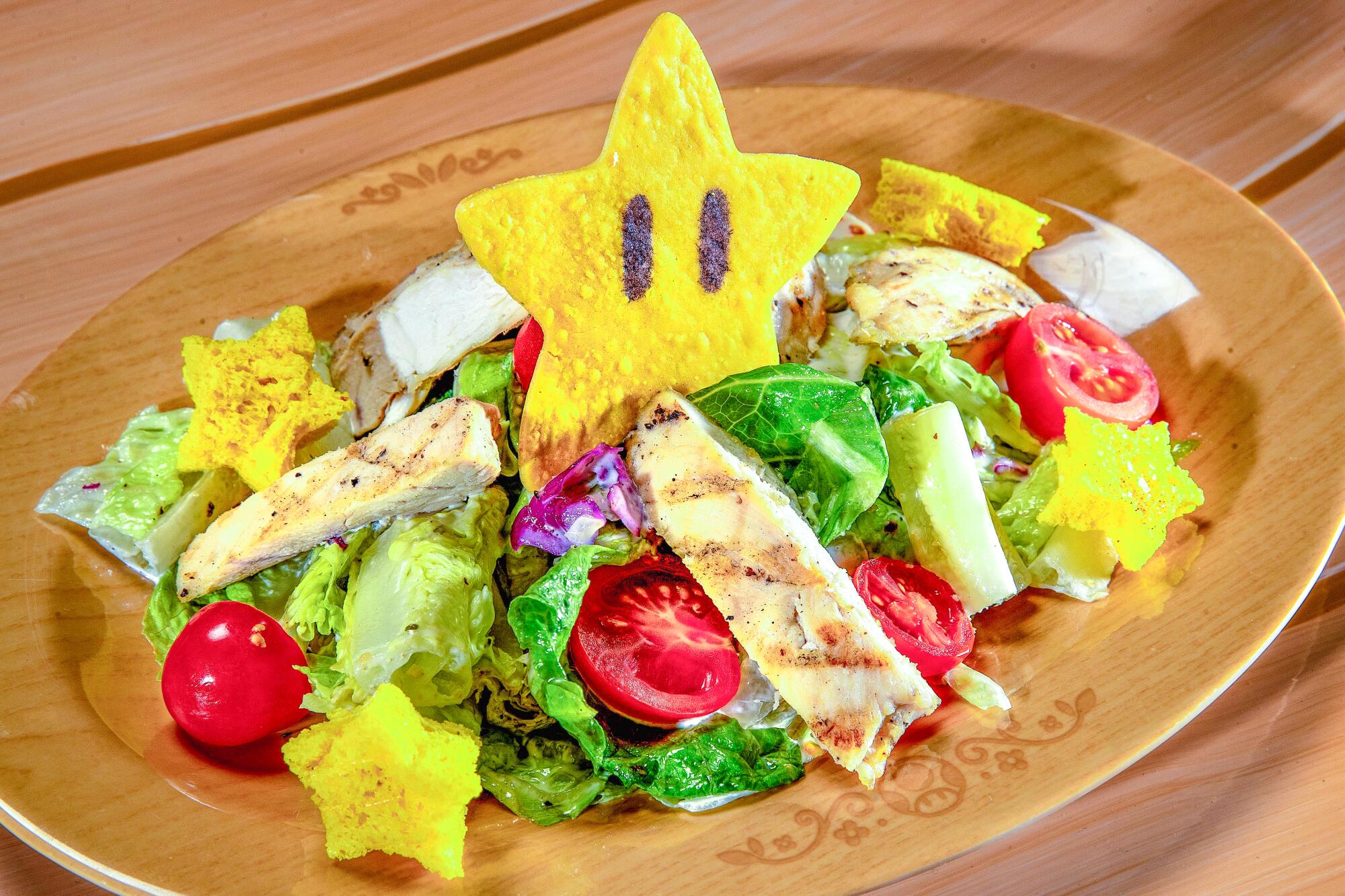 Super Star Chicken Salad is on the menu at Toadstool Cafe.
