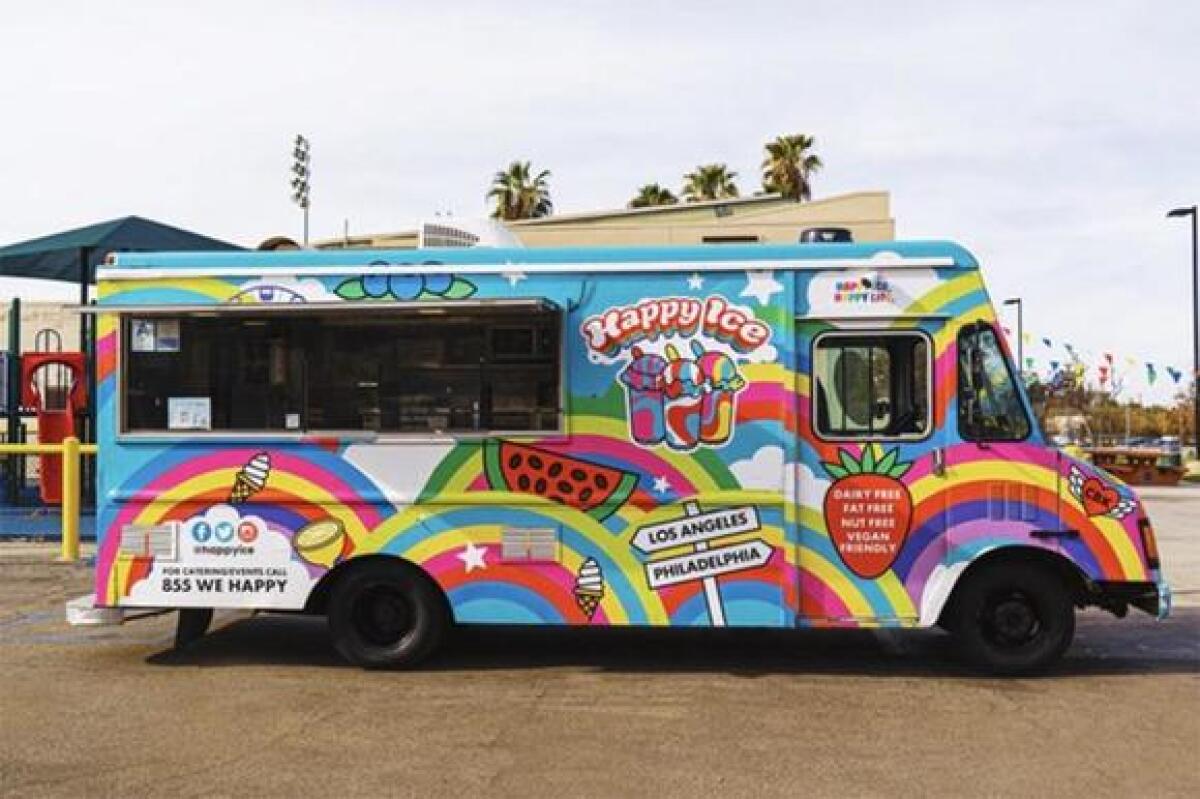 Happy Ice will park its truck in Carlsbad and Chula Vista this weekend, Aug. 28-30.