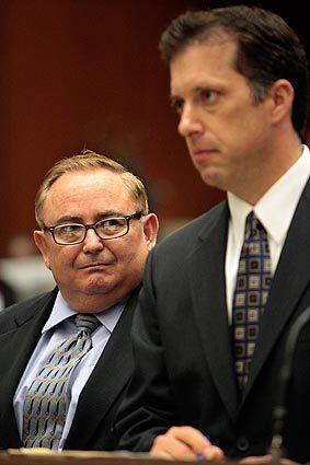 Former Bell City Administrator Robert Rizzo stands next to his attorney, James Spertus, as eight current or former Bell city leaders plead not guilty in Los Angeles Superior Court to charges they misappropriated more than $5.5 million from the small, working-class town. Rizzo, 56, is already facing 53 felony counts of misappropriation of public funds, conflict of interest and falsification of documents. See full story