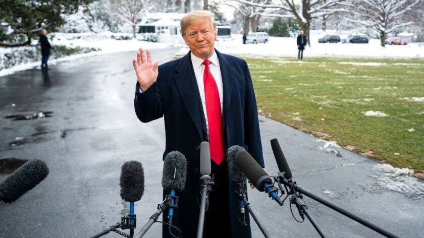 President Trump outside the White House this week.