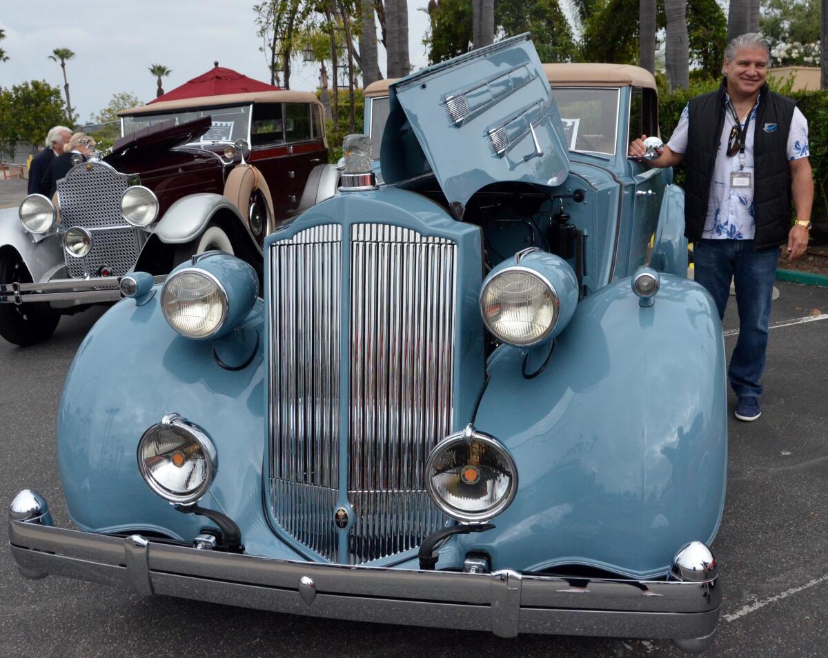 A Twelve Roadster from 1936 owned by Ricardo da Rosa of San Diego, right.