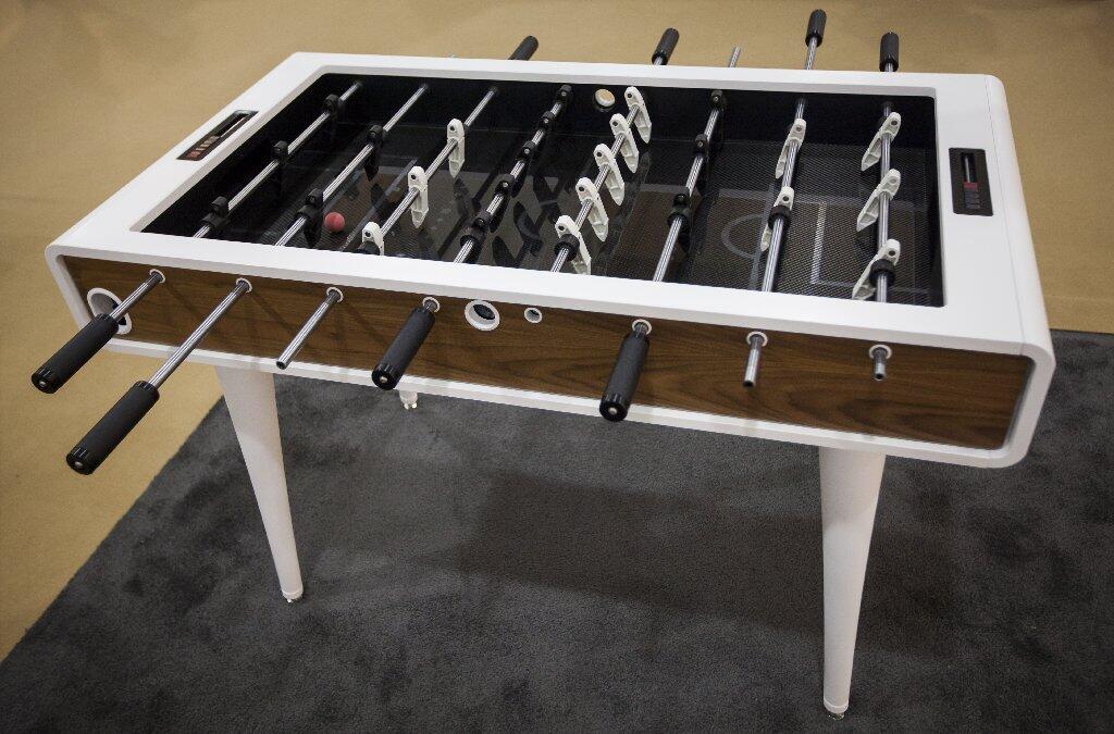 Game tables were a big trend at ICFF. The powder-coated foosball table by Mars Made is built to order in Rhode Island. "It's furniture you can play with," industrial designer and co-founder Justin Sirotin said. Price: $12,500.