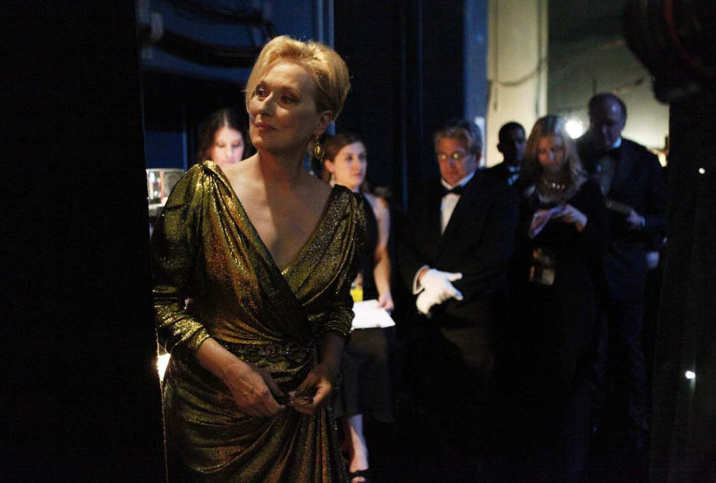 Meryl Streep backstage at the 2012 Oscars. Streep won an Academy Award for her leading role in "The Iron Lady" -- her second best actress Oscar. She received her first in 1983 for "Sophie's Choice."