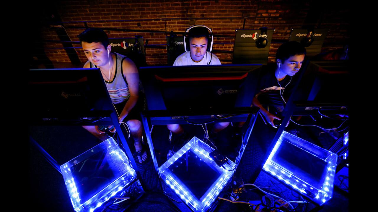 ESports Arena, a new venue for video game competitions, hosts a "Call of Duty" tournament.