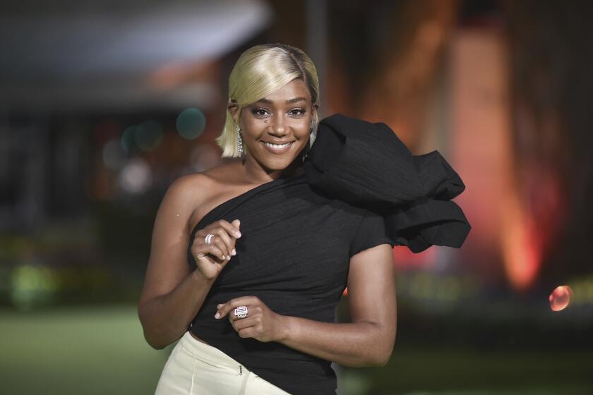 Tiffany Haddish arrives at the Academy Museum of Motion Pictures Gala on Saturday, Sept. 25, 2021, in Los Angeles. (Photo by Richard Shotwell/Invision/AP)