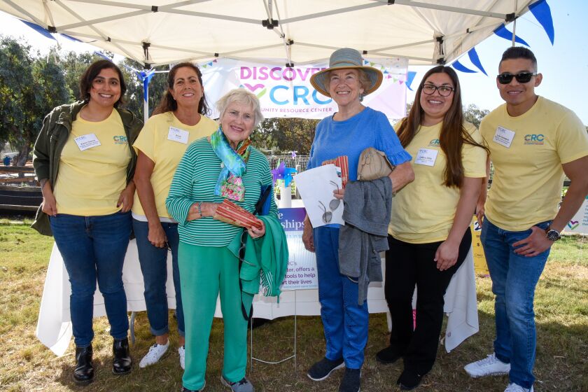 Karen Gascar, Volunteer Nutritionist Anne Fujoka, Joanna Murphy, Mary Millet, Domestic Violence Program Manager Leticia Ortiz, Domestic Violence Education and Prevention Manager Luis Canesco