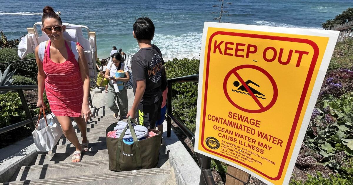Une décharge d’eaux usées de 2 000 gallons bloquera la plage Thalia Street de Laguna