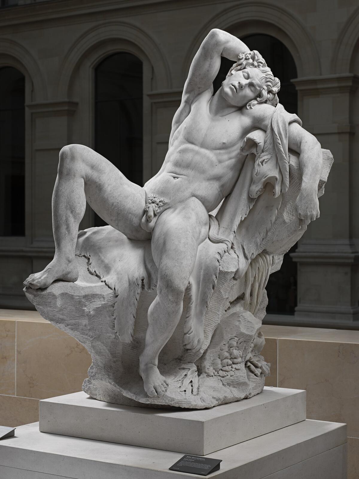 Cupid blindfolded, holding a quiver, Bouchardon, Edme