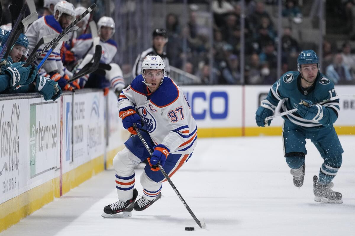 Edmonton Oilers' Connor McDavid moves into ninth place on