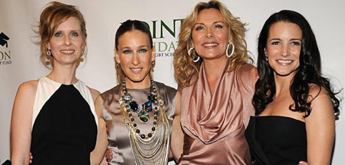 Cynthia Nixon, left, with "Sex and the City" co-stars Sarah Jessica Parker, Kim Cattrall and Kristin Davis.