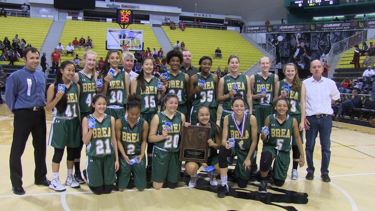 Brea Olinda earns a trip to play for Division I state title in girls' basketball.