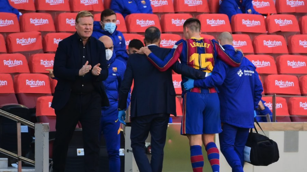 El Barcelona de Koeman está sufriendo en la Liga y tiene bastantes jugadores lesionados. Foto AFP