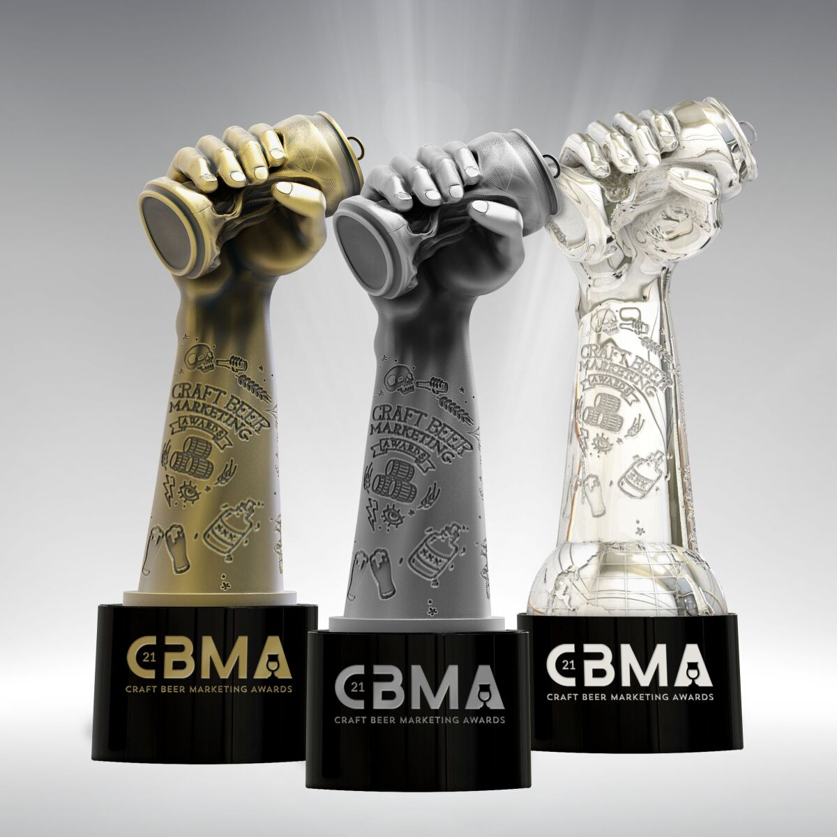The Crushies are the trophies given to winners of the Craft Beer Marketing Awards.