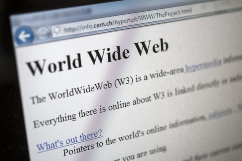 Image of the world's first web page