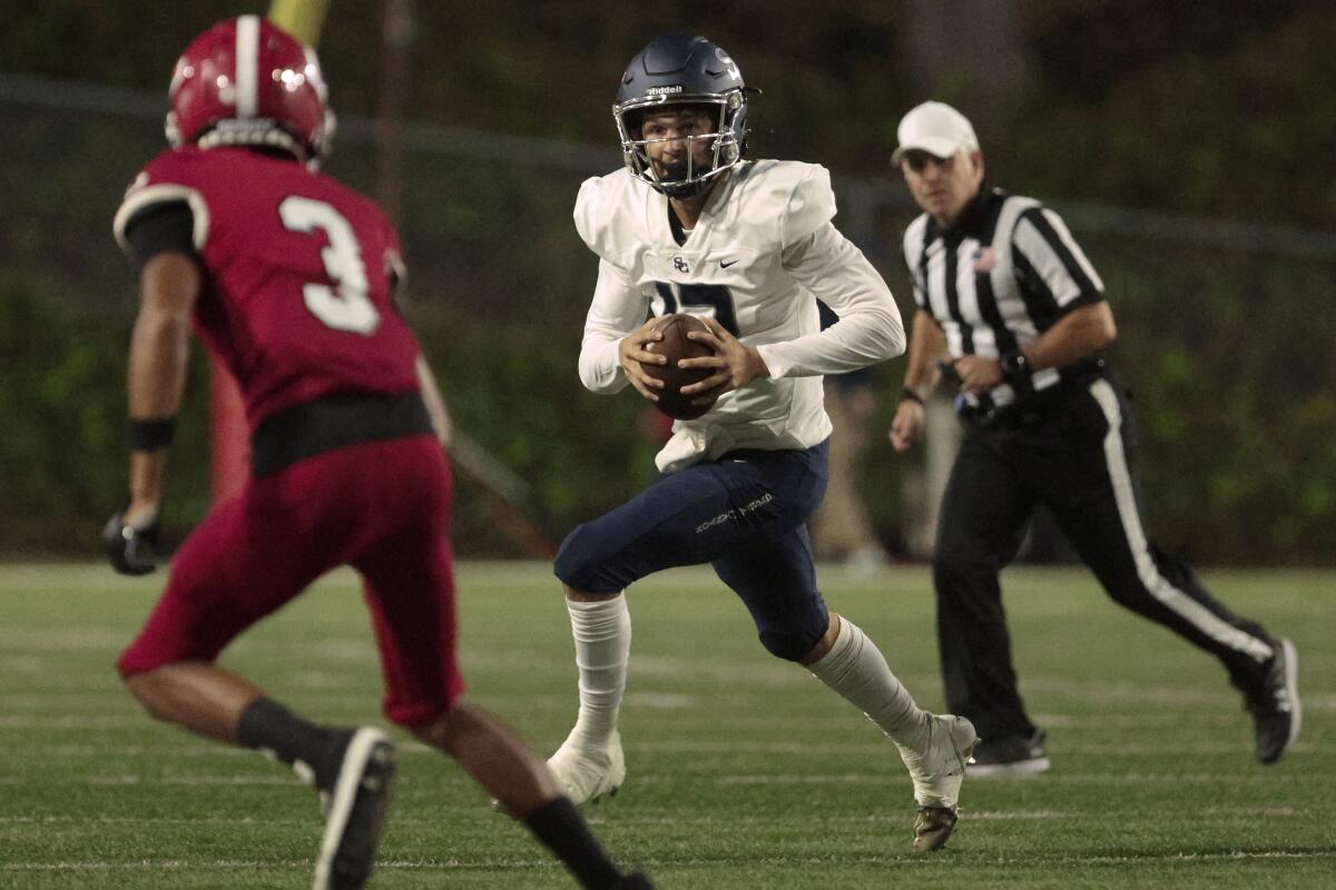 Wyatt Becker quarterbacks for Sierra Canyon.