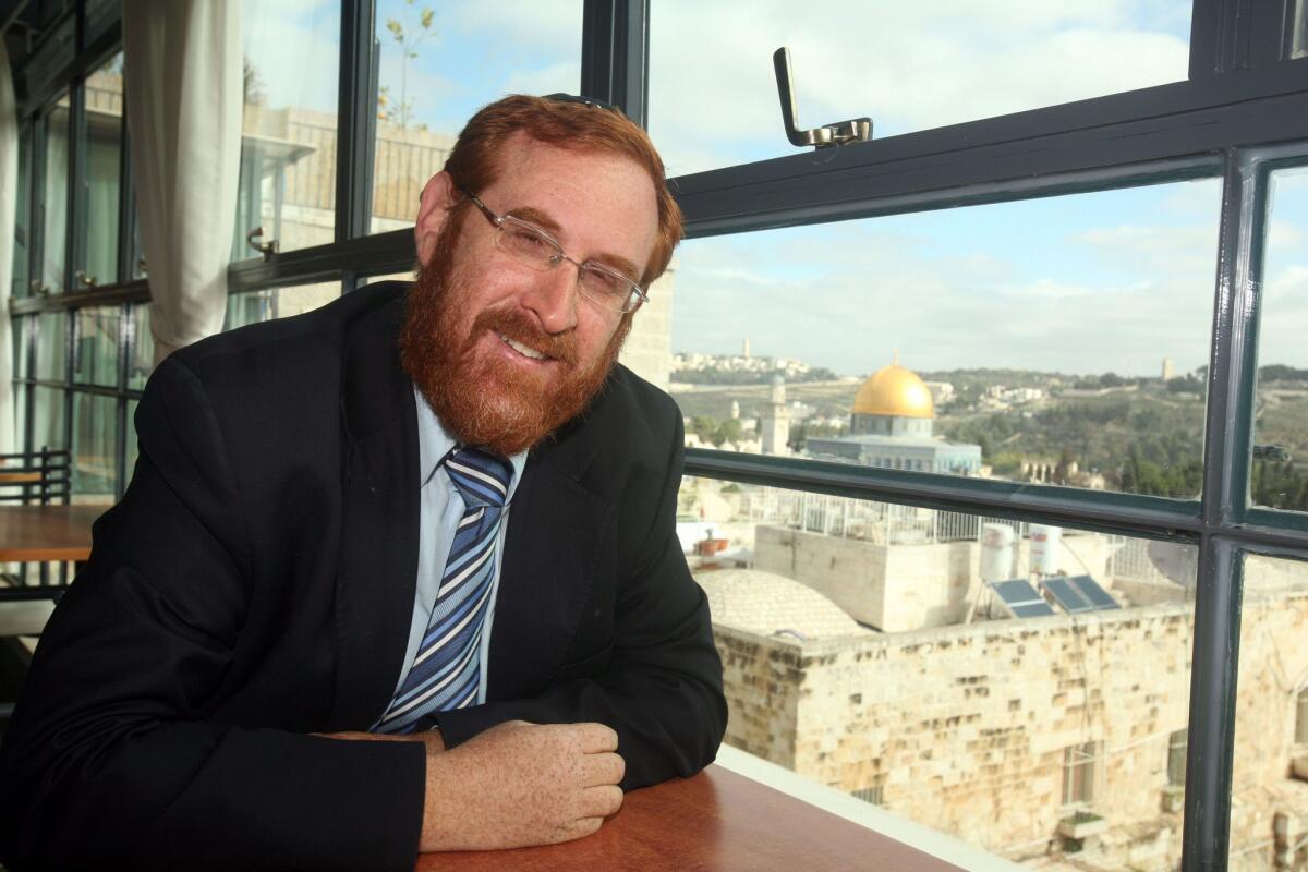Rabbi Yehuda Glick, shown in Jerusalem in 2010, has long long advocated for Jews to be allowed to pray at a Jerusalem holy site known to Jews as the Temple Mount and to Muslims as the Noble Sanctuary.