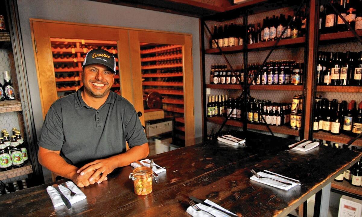 Oscar Hermosillo, seen in 2012, is the owner of Venice Beach Wines and the adjacent Cerveteca restaurant.