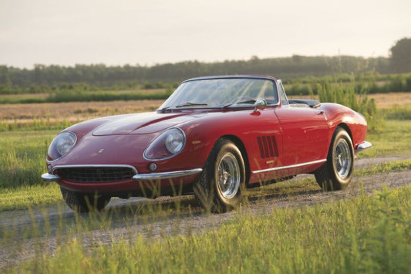 This rare 1967 Ferrari 275 GTB/4*S N.A.R.T. Spider is one of only 10 made and has been owned by one family since new. It could bring between $14 million and $17 million at auction, with all proceeds going to charity.