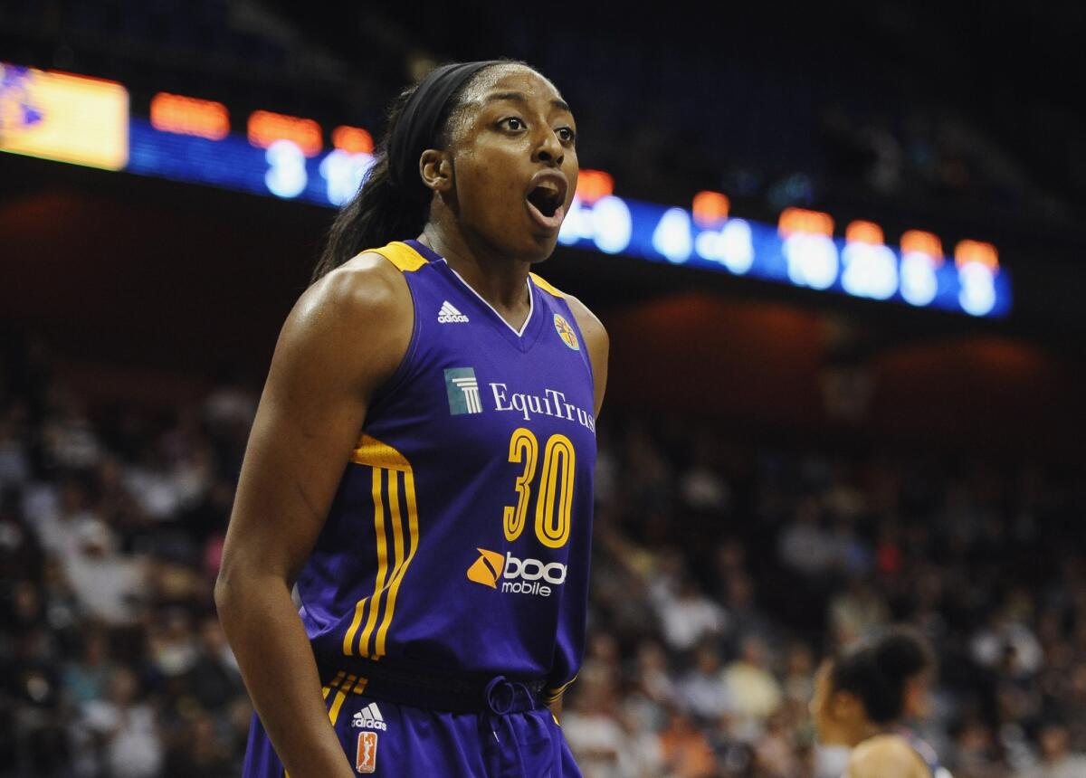 Nneka Ogwumike had 10 points and four assists in the Sparks' 80-78 victory Sunday over the San Antonio Stars.