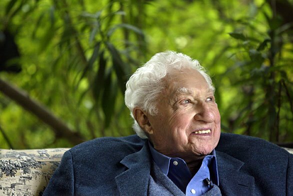 Budd Schulberg in 2005. His greatest success came with On the Waterfront. His screenwriting Oscar was one of eight Academy Awards the 1954 film won  including nods for picture, director (Elia Kazan), supporting actress (Eva Marie Saint) and actor (Marlon Brando).