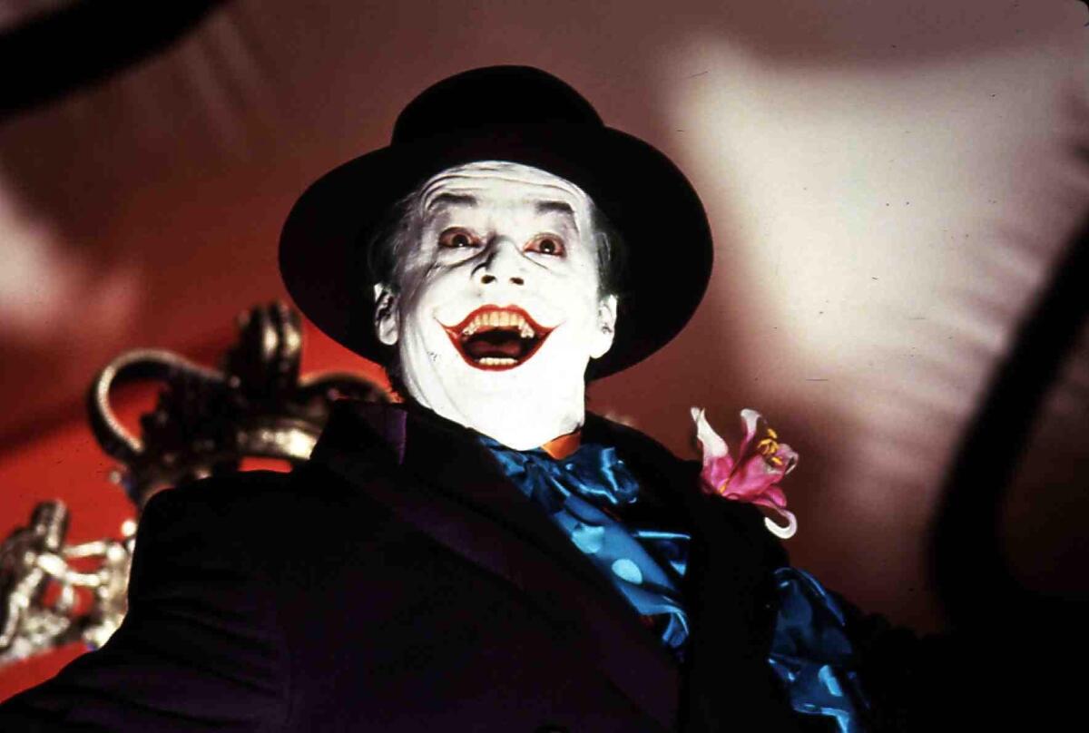 Jack Nicholson as the Joker in "Batman." (United Archives / Getty Images)