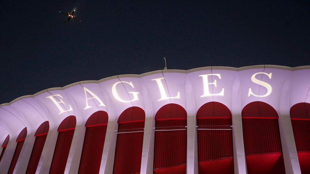 The Forum in Inglewood, where the Eagles performed on Sept. 12, will host UFC 232 on Saturday night.