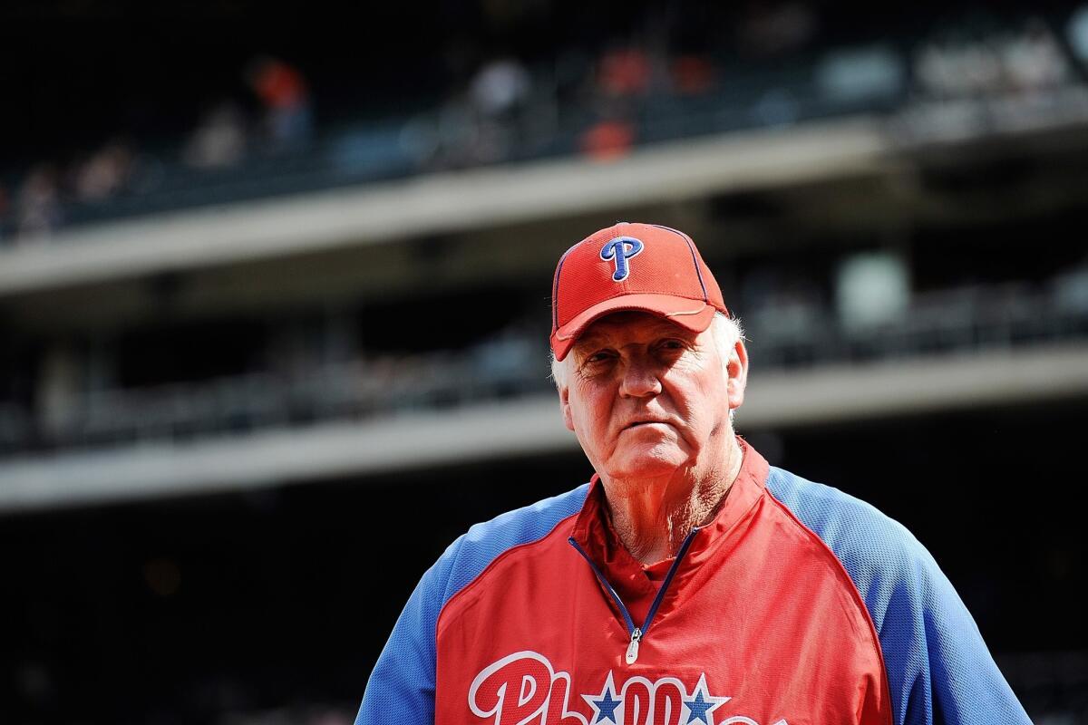 Firing of Charlie Manuel is emotional for Phillies - Los Angeles Times