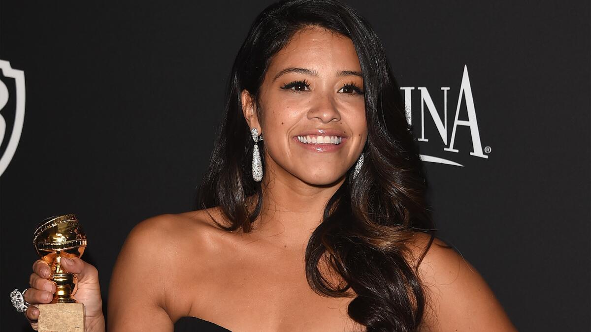 Gina Rodriguez said her victory at the Golden Globes was a boost for all Latinos.
